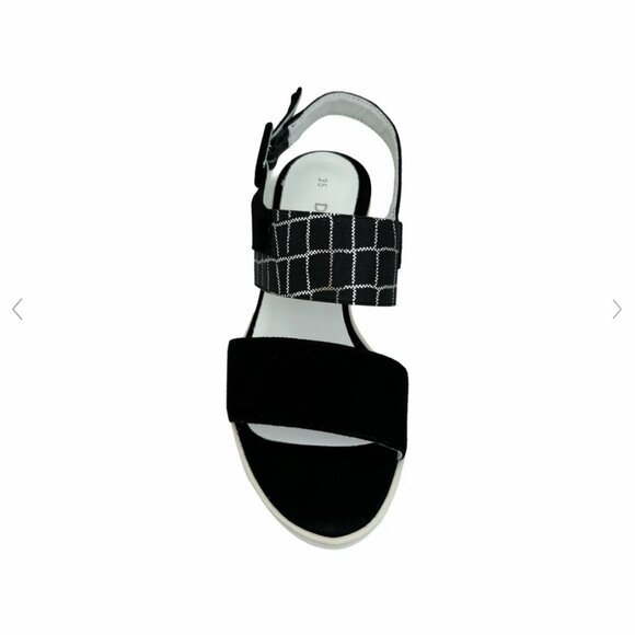 Di Chenzo Black Leather Lined Wedge Sandal - Size 38.5 (US 8.5) NWOT - Picture 6 of 14